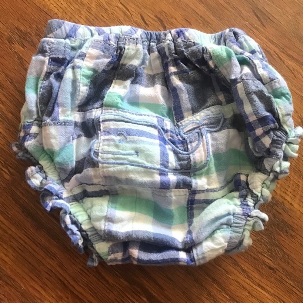 Vineyard Vines plaid diaper cover